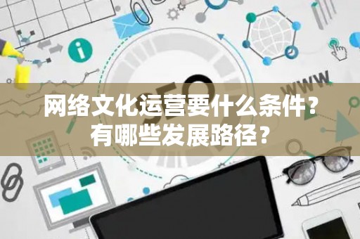 网络文化运营要什么条件？有哪些发展路径？